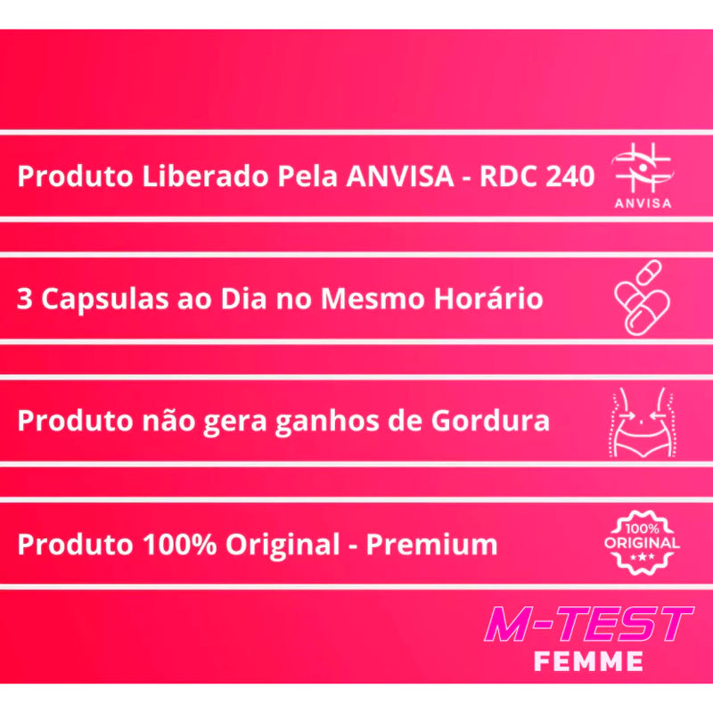 M-TEST Femme Force – Performance e Hipertrofia